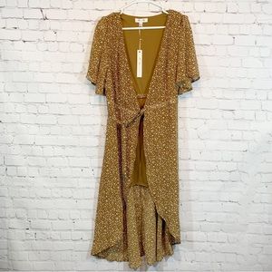 She + Sky Wrap Dress NWT